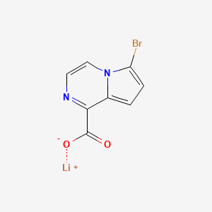 molecular formula C8H4BrLiN2O2 B2646244 Lithium;6-bromopyrrolo[1,2-a]pyrazine-1-carboxylate CAS No. 2551120-50-2