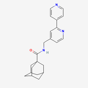 molecular formula C22H25N3O B2646272 N-({[2,4'-bipyridine]-4-yl}methyl)adamantane-1-carboxamide CAS No. 2034578-43-1
