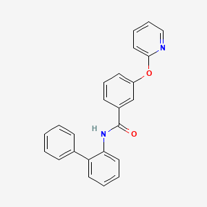 molecular formula C24H18N2O2 B2646280 N-([1,1'-biphenyl]-2-yl)-3-(pyridin-2-yloxy)benzamide CAS No. 1797320-42-3