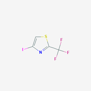 molecular formula C4HF3INS B2646312 4-Iodo-2-(trifluoromethyl)-1,3-thiazole CAS No. 2281210-20-4