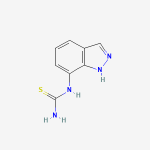 molecular formula C8H8N4S B2646318 N-(1H-indazol-7-yl)thiourea CAS No. 381211-75-2