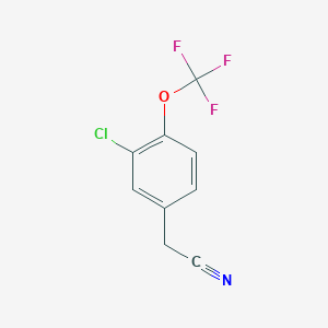 molecular formula C9H5ClF3NO B2646402 3-Chloro-4-(trifluoromethoxy)phenylacetonitrile CAS No. 78240-45-6