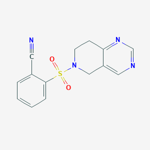 2-((7,8-dihydropyrido[4,3-d]pyrimidin-6(5H)-yl)sulfonyl)benzonitrile