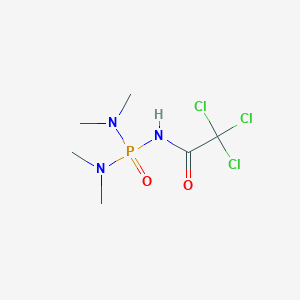 molecular formula C6H13Cl3N3O2P B2646503 N-[bis(dimethylamino)phosphoryl]-2,2,2-trichloroacetamide CAS No. 16538-13-9