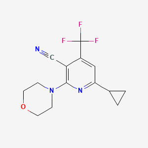 6-Cyclopropyl-2-morpholino-4-(trifluoromethyl)nicotinonitrile