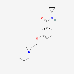 N-Cyclopropyl-3-[[1-(2-methylpropyl)aziridin-2-yl]methoxy]benzamide