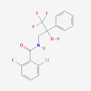 2-chloro-6-fluoro-N-(3,3,3-trifluoro-2-hydroxy-2-phenylpropyl)benzamide