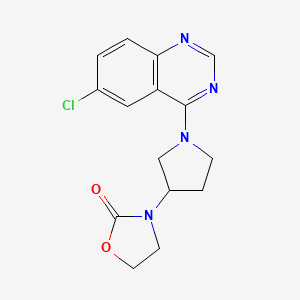 3-[1-(6-Chloroquinazolin-4-yl)pyrrolidin-3-yl]-1,3-oxazolidin-2-one