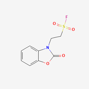 B2646555 2-(2-Oxo-2,3-dihydro-1,3-benzoxazol-3-yl)ethane-1-sulfonyl fluoride CAS No. 877964-10-8