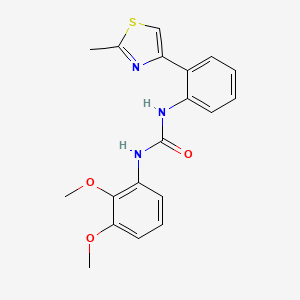 molecular formula C19H19N3O3S B2646642 1-(2,3-dimethoxyphenyl)-3-[2-(2-methyl-1,3-thiazol-4-yl)phenyl]urea CAS No. 1798661-26-3