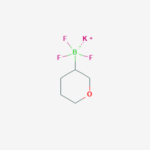 molecular formula C5H9BF3KO B2646694 Potassium trifluoro(tetrahydro-2H-pyran-3-yl)borate CAS No. 1430219-80-9