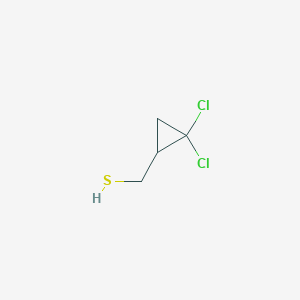 molecular formula C4H6Cl2S B2646748 (2,2-Dichlorocyclopropyl)methanethiol CAS No. 873804-88-7
