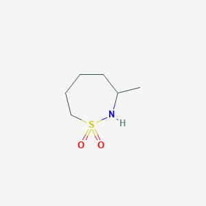 molecular formula C6H13NO2S B2646780 3-Methylthiazepane 1,1-dioxide CAS No. 2247105-32-2