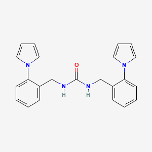 molecular formula C23H22N4O B2646790 N,N'-bis[2-(1H-pyrrol-1-yl)benzyl]urea CAS No. 866042-37-7