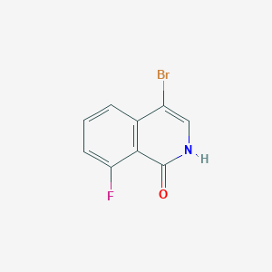 molecular formula C9H5BrFNO B2646841 4-bromo-8-fluoro-1,2-dihydroisoquinolin-1-one CAS No. 2138201-55-3