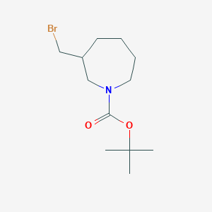 molecular formula C12H22BrNO2 B2646872 tert-Butyl 3-(bromomethyl)azepane-1-carboxylate CAS No. 1440962-52-6