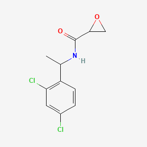 molecular formula C11H11Cl2NO2 B2646899 N-[1-(2,4-Dichlorophenyl)ethyl]oxirane-2-carboxamide CAS No. 2411287-61-9