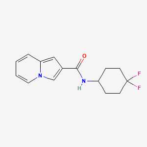 molecular formula C15H16F2N2O B2646905 N-(4,4-difluorocyclohexyl)indolizine-2-carboxamide CAS No. 2176070-12-3