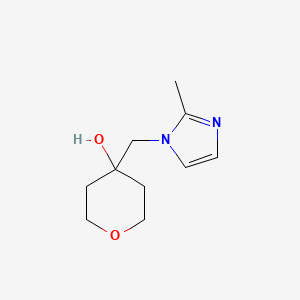 4-[(2-methyl-1H-imidazol-1-yl)methyl]oxan-4-ol