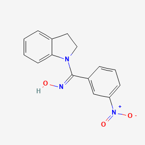 2,3-dihydro-1H-indol-1-yl(3-nitrophenyl)methanone oxime