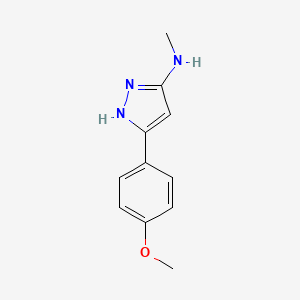5-(4-methoxyphenyl)-N-methyl-1H-pyrazol-3-amine