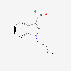 molecular formula C12H13NO2 B2646939 1-(2-Methoxyethyl)-1H-indole-3-carbaldehyde CAS No. 151409-82-4