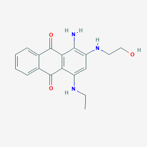 molecular formula C18H19N3O3 B264695 1-Amino-4-(ethylamino)-2-(2-hydroxyethylamino)anthracene-9,10-dione 
