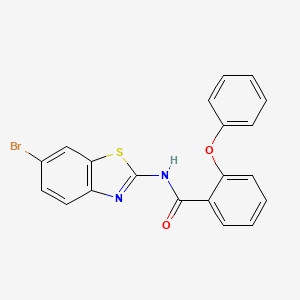 N-(6-bromo-1,3-benzothiazol-2-yl)-2-phenoxybenzamide