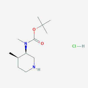 Tert-butyl N-methyl-N-[(3R,4R)-4-methylpiperidin-3-yl]carbamate;hydrochloride