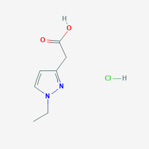 2-(1-ethyl-1H-pyrazol-3-yl)acetic acid hydrochloride