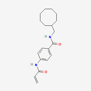N-(Cyclooctylmethyl)-4-(prop-2-enoylamino)benzamide