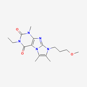 2-Ethyl-6-(3-methoxypropyl)-4,7,8-trimethylpurino[7,8-a]imidazole-1,3-dione