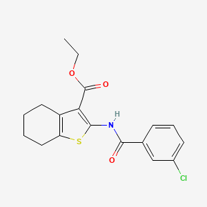 Ethyl 2-{[(3-chlorophenyl)carbonyl]amino}-4,5,6,7-tetrahydro-1-benzothiophene-3-carboxylate