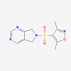 4-((5H-pyrrolo[3,4-d]pyrimidin-6(7H)-yl)sulfonyl)-3,5-dimethylisoxazole