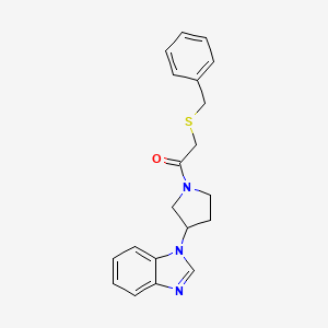 1-(3-(1H-benzo[d]imidazol-1-yl)pyrrolidin-1-yl)-2-(benzylthio)ethanone