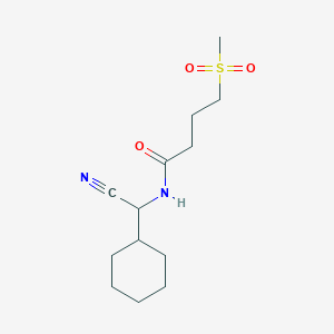 N-[Cyano(cyclohexyl)methyl]-4-methylsulfonylbutanamide