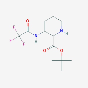 Tert-butyl 3-(trifluoroacetamido)piperidine-2-carboxylate