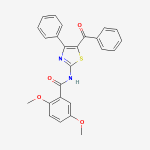 molecular formula C25H20N2O4S B2647049 N-(5-benzoyl-4-phenyl-1,3-thiazol-2-yl)-2,5-dimethoxybenzamide CAS No. 955842-10-1