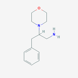 molecular formula C13H20N2O B2647052 2-Morpholino-3-phenylpropan-1-amine CAS No. 953740-37-9
