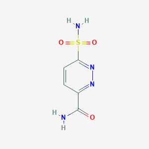 molecular formula C5H6N4O3S B2647055 6-Sulfamoylpyridazine-3-carboxamide CAS No. 1514732-24-1