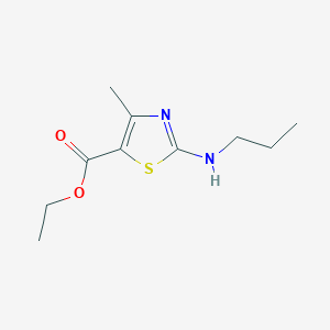 Ethyl 4-methyl-2-(propylamino)-1,3-thiazole-5-carboxylate
