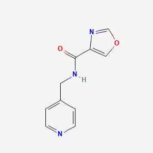 molecular formula C10H9N3O2 B2647291 N-(pyridin-4-ylmethyl)-1,3-oxazole-4-carboxamide CAS No. 1791200-04-8