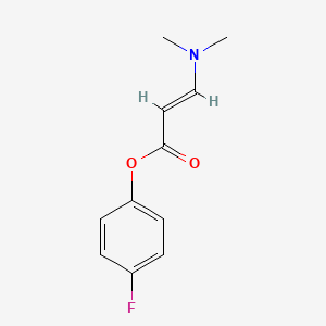 molecular formula C11H12FNO2 B2647335 4-fluorophenyl (2E)-3-(dimethylamino)prop-2-enoate CAS No. 338404-21-0