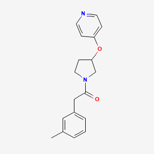 1-(3-(Pyridin-4-yloxy)pyrrolidin-1-yl)-2-(m-tolyl)ethanone