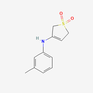 N-(3-methylphenyl)-1,1-dioxo-2,5-dihydrothiophen-3-amine