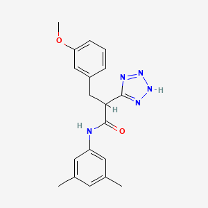 N-(3,5-dimethylphenyl)-3-(3-methoxyphenyl)-2-(2H-tetrazol-5-yl)propanamide