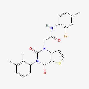 molecular formula C23H20BrN3O3S B2647381 N-(2-bromo-4-methylphenyl)-2-[3-(2,3-dimethylphenyl)-2,4-dioxo-1H,2H,3H,4H-thieno[3,2-d]pyrimidin-1-yl]acetamide CAS No. 1291843-56-5