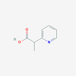 molecular formula C8H9NO2 B2647624 2-(Pyridin-2-yl)propanoic acid CAS No. 90005-61-1