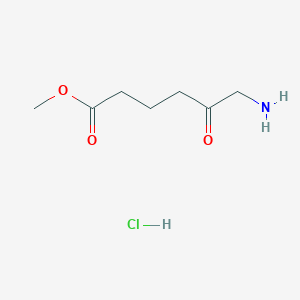 molecular formula C7H14ClNO3 B2647697 methyl6-amino-5-oxohexanoatehydrochloride CAS No. 2110392-71-5