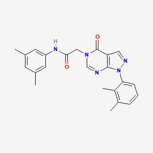 molecular formula C23H23N5O2 B2647737 N-(3,5-dimethylphenyl)-2-[1-(2,3-dimethylphenyl)-4-oxo-1H,4H,5H-pyrazolo[3,4-d]pyrimidin-5-yl]acetamide CAS No. 895022-07-8